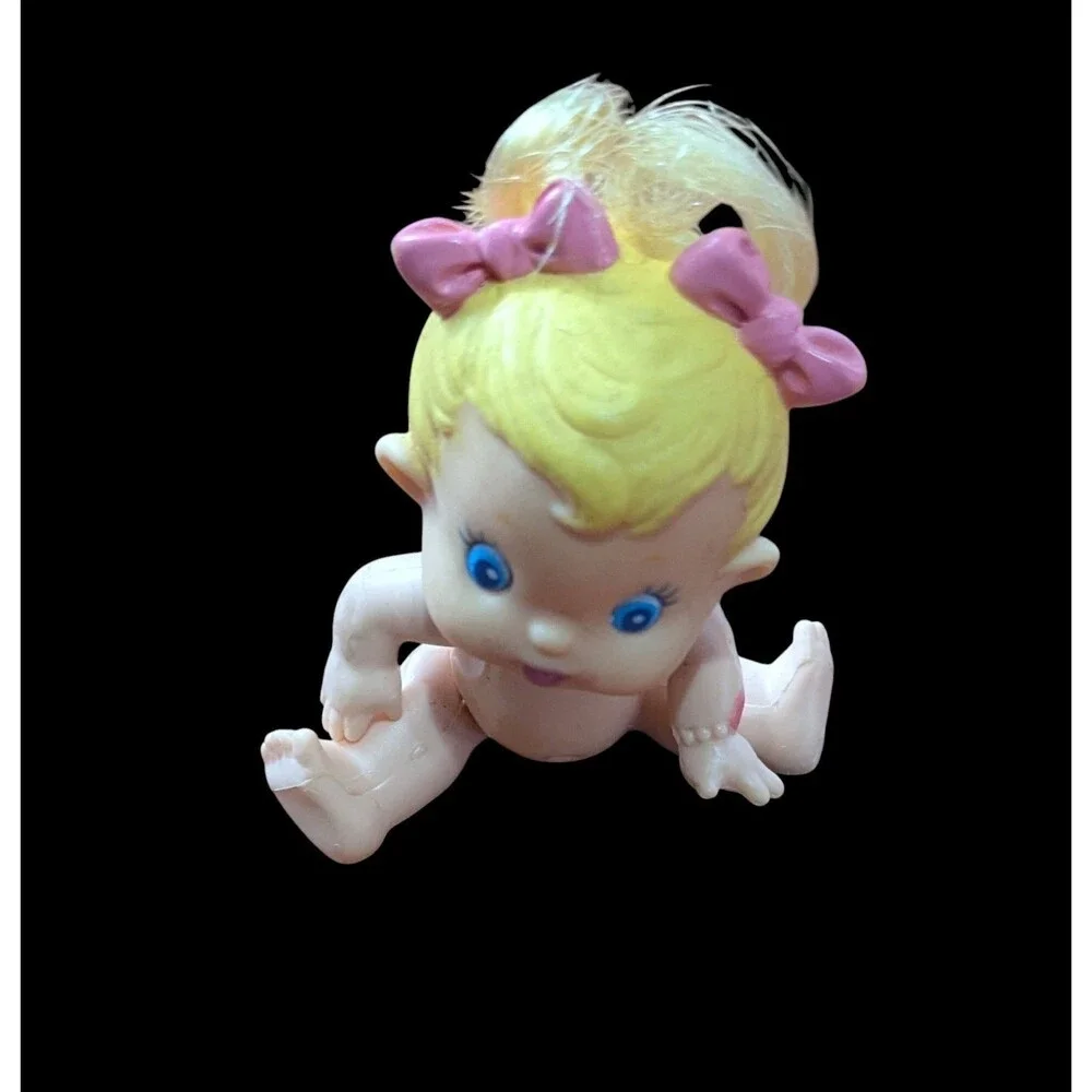 Vintage 1994 Kenner Baby Buddies Blonde Hair Doll Poseable 2.5